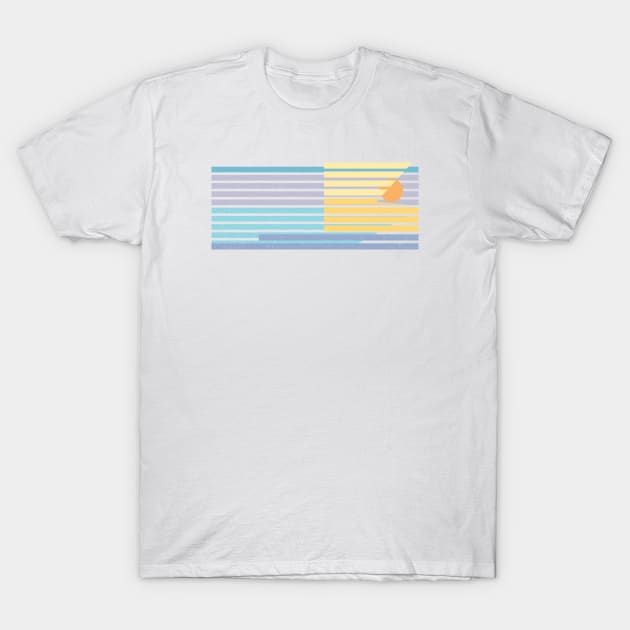 New Wave Sunset T-Shirt by Vanphirst